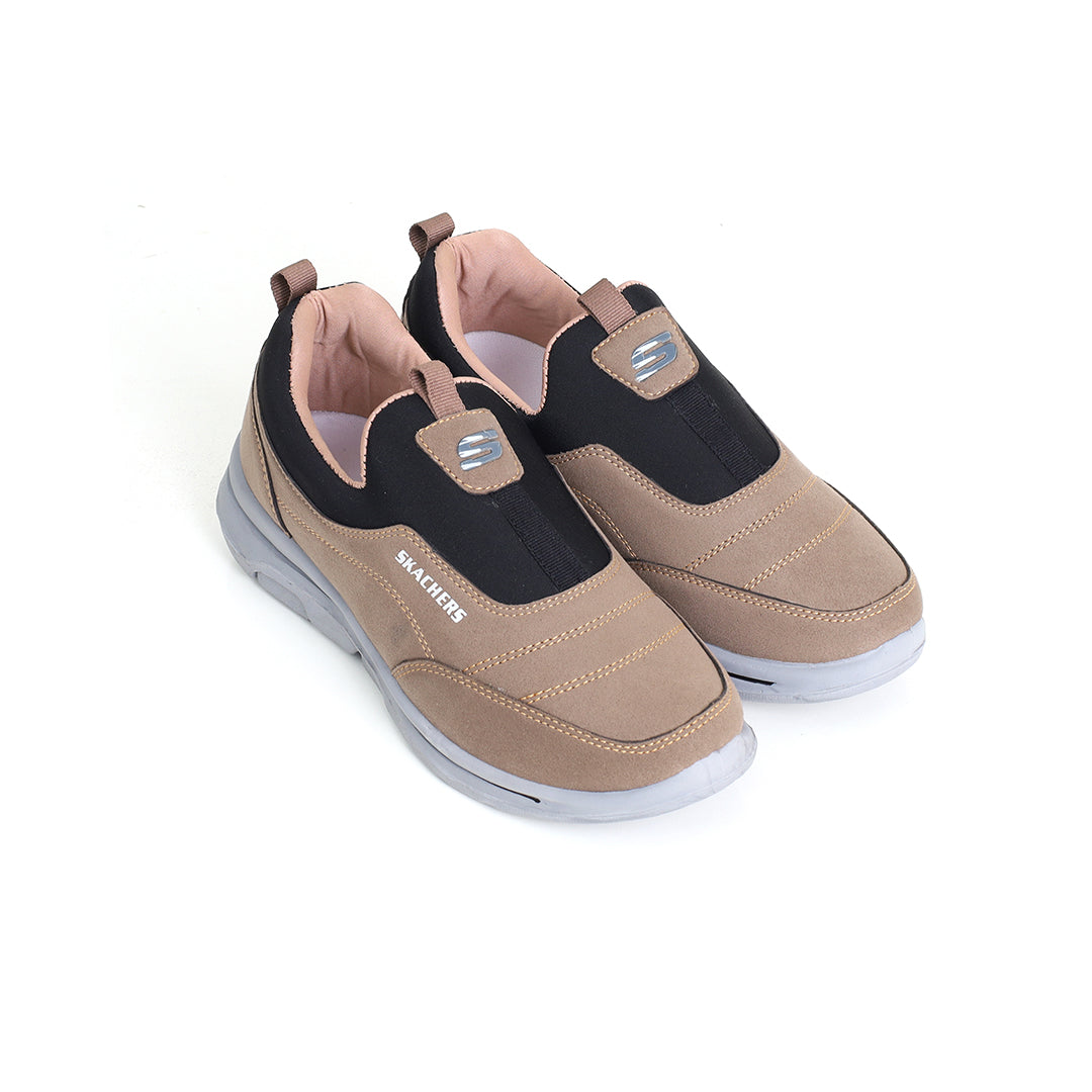 N-32 Beige and Black Men Shoes